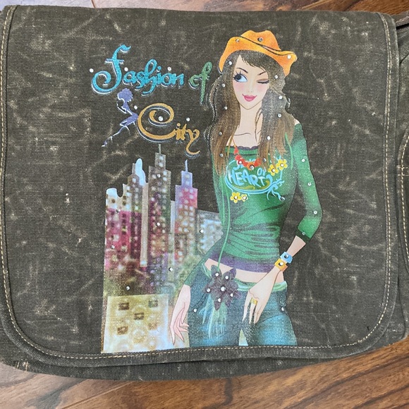 Girly themed shoulder/ laptop bag - Picture 2 of 10